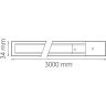 Трек двухконтактный однофазный накладной LIGHTSTAR BARRA 502038